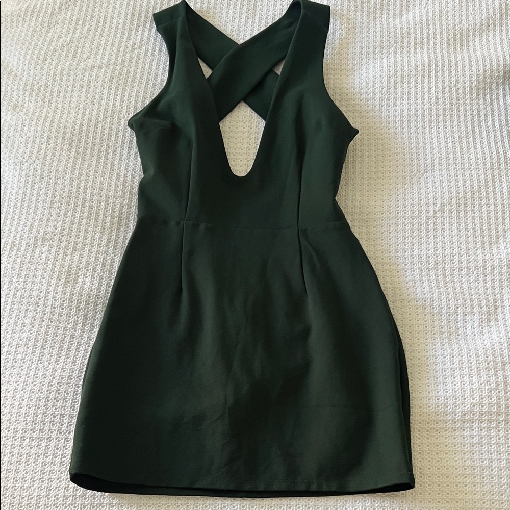 Superdown Mini Elegant Green Mini Sleeveless Dress Sz Small